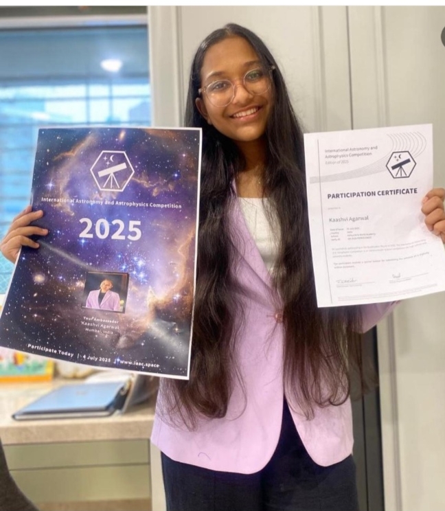Kaashvi Agarwal — Harvard Science Olympiad Top 100