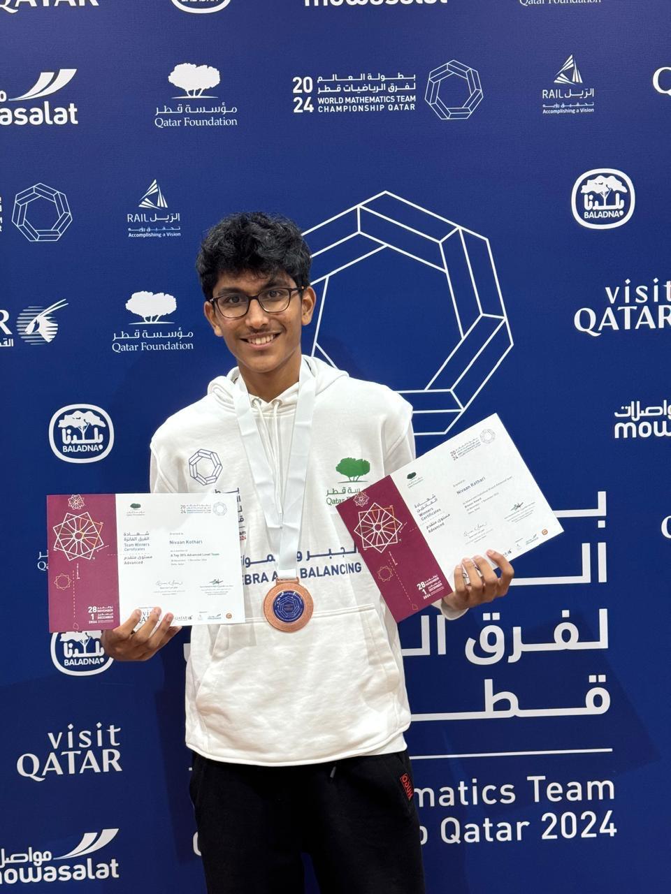 Nivaan Kothari — AIME Qualifier + HKIMO Merit